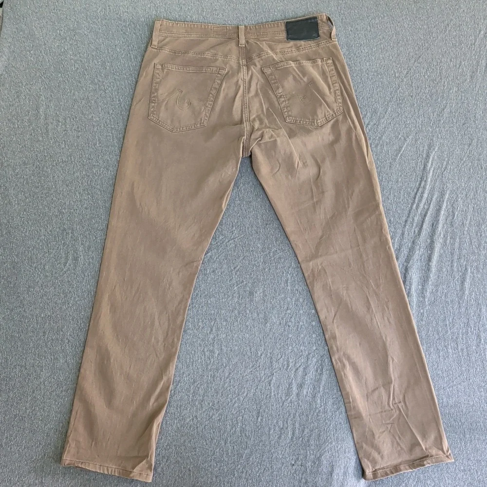 AG Adriano Goldschmied Pants Mens Brown The Everett Slim Straight‎ 32x29 Jeans